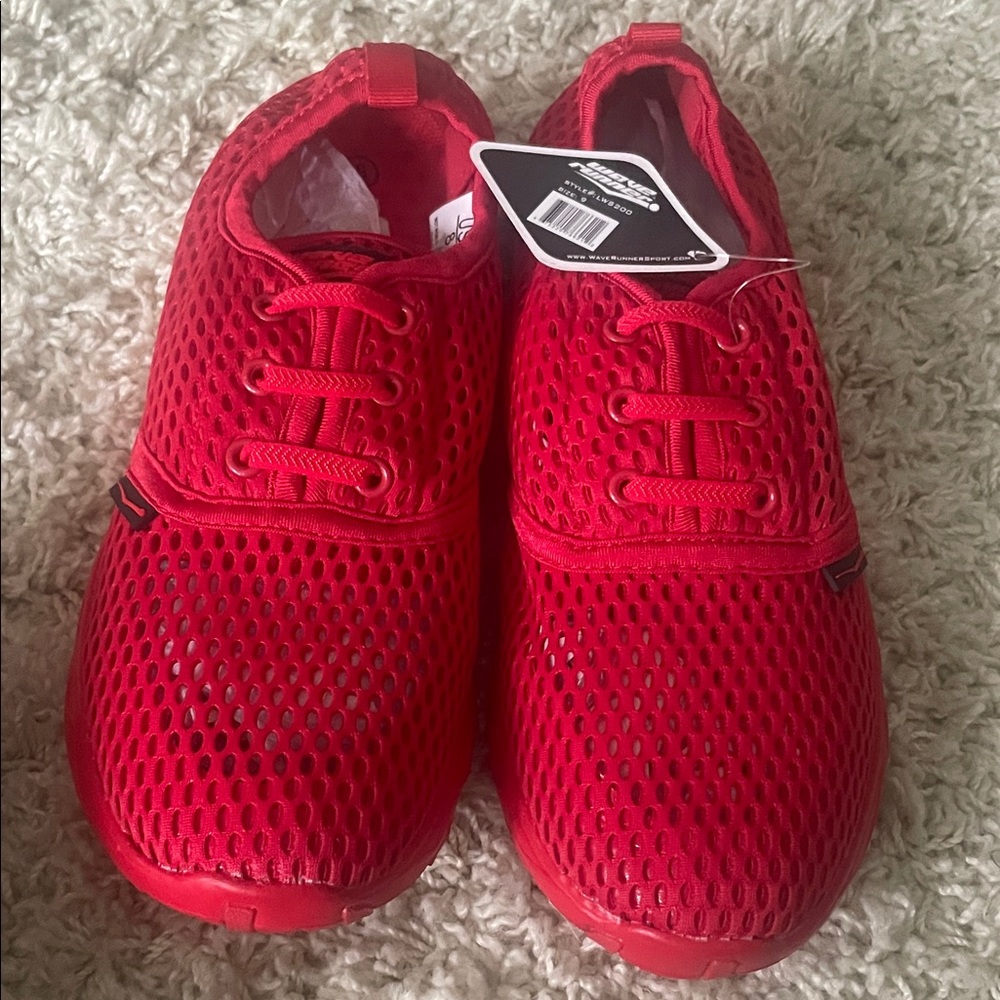 Red Mesh Water Sneakers
